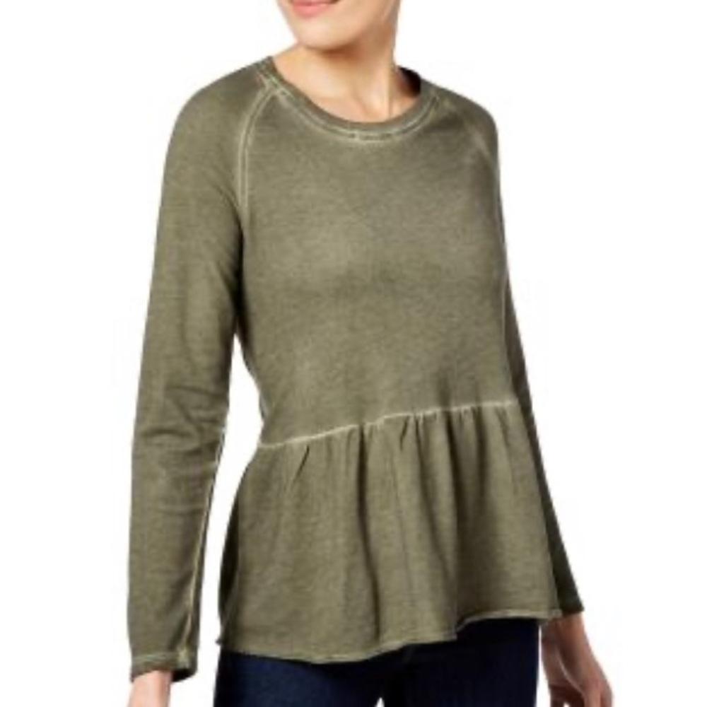 NWT Style and Co. peplum sweatshirt